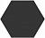 Керамический гранит KERAMA MARAZZI Буранелли 231х200х7мм чёрный арт.SG23001N