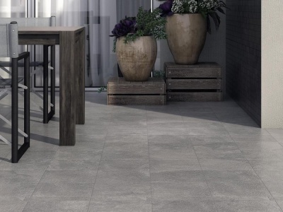 Керамический гранит KERAMA MARAZZI Про Стоун 600х600х9мм серый тёмный обрезной DD600520R