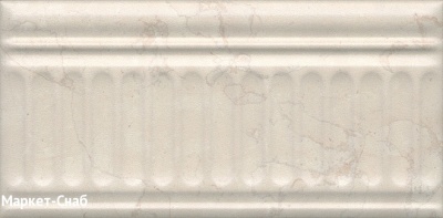 Бордюр KERAMA MARAZZI Резиденция 200х99х8мм бежевый структурированный арт.19027\3F