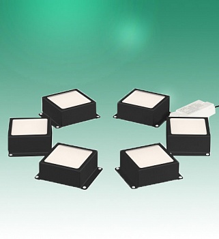 Светильник светодиодный ДОМИНО 36Вт 4000К 3420Лм 89х89мм для Грильято 100х100мм