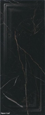Плитка керамическая KERAMA MARAZZI Алькала 200х500х8мм чёрная глянцевая панель 7201