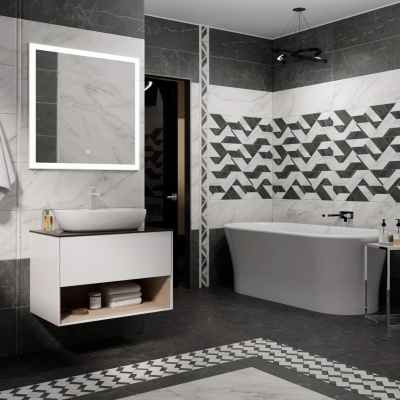 Керамический гранит KERAMA MARAZZI Буонарроти 600x600х9мм белый обрезной SG642820R