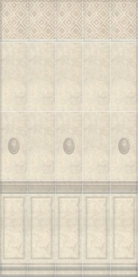 Бордюр KERAMA MARAZZI Резиденция 200х99х8мм бежевый структурированный арт.19027\3F